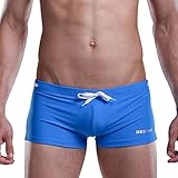 Neleus Mens Swimwear Sexy Sport Shorts Tie Rope Swim Trunks