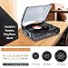 Vinyl Record Player with Bluetooth Output Input,Turntable for Vinyl Records with Speakers USB Digital TS FM Radio Counter Weight Speed Adjust