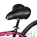 TONBUX Most Comfortable Bicycle Seat, Bike Seat Replacement with Bicycle Taillight Reflective Tape Dual Shock Absorbing Ball Wide Bike Seat Saddle Bicycle Gel Seat (Black)