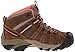 KEEN Women's Voyageur Mid Height Breathable Hiking Boots, Cascade Brown/Fusion Coral, 8.5