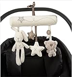 Hangqiao Baby Music Plush Activity Crib Stroller Soft Toys Rabbit Star Shape