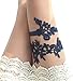 YuRong Wedding Floral Garter Set Bridal Leaf Garter Bridal Garter Set G12 (Navy)…