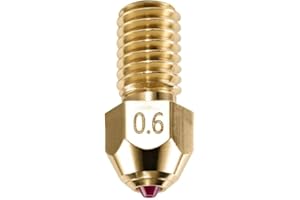 DUROZZLE Ruby Tip 3D Printer Nozzles for Elegoo Neptune 4/4 Pro, Hardened & Abrasion Resistant for Precision Additive Manufacturing (Neptune 4, 0.6mm)