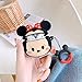 Mulafnxal Compatible with Airpods 1&2 Case, Cute Cartoon Character Silicone Airpod Funny Cover,Kawaii Fun Cool Design Skin,Fashion Animal Designer Cases for Girls Teens Boys Air pods (Q Minnie Mouse)