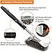 [2018 Upgraded]BBQ Grill Brush and Scraper, 18 Inches 3 in 1 Barbecue Cleaning Brush with Stainless Woven Steel Wire Bristles & Soft Comfortable Handle - Safe for Porcelain, Ceramic, Steel, Iron