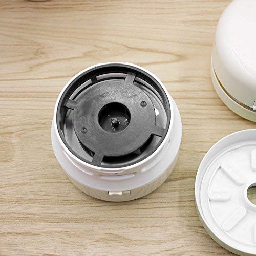 Peerylee Mini Desktop Vacuum Cleaner - Portable Handheld Corner Desk Table Keyboard Computer Laptop Dust Crumb Vac Sweeper Hoover Duster Catcher Collector Remover Buster Cleaning Assistance (White) - Thumbnail 5