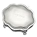 Victorian Style Scroll Non Tarnish Nickel Hinged Jewelry Box