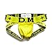 Men's Underwear Jockstrap Briefs (L, Yellow)