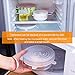 AnNido Reusable Silicone Stretch Lids, 12 Pack to Keeping Food Fresh, Durable and Expandable to Fit Various Sizes for Bowl Covers, Cups, Canned, Pots and Pans in Dishwasher, Microwave and Freezer