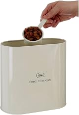 Premier Adore Pets Feed The Cat Food Storage Bin with Spoon 2.8 L Cream view 4