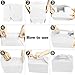 LaRibbons 24 Pack Treat Gift Boxes - 4 x 2.5 x 2.5 inches White Paper Box Recycled Kraft Gift Box with Stickers, Perfect for Birthday, Party, Wedding