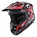 1Storm Adult Motocross Helmet BMX MX ATV Dirt Bike Four Wheeler Quad Motorcycle Full Face Helmet Racing Style: HF801 Sonic Red