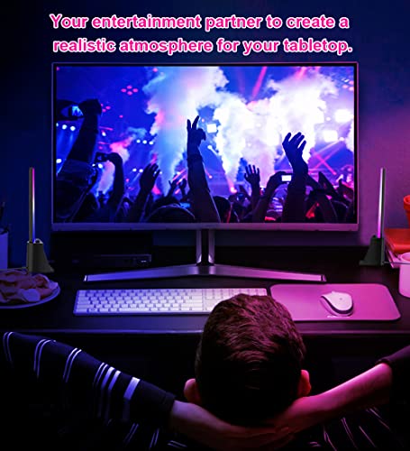 iLeefy Smart Led Light Bars,Smart RGB Table Lamp 142 Lighting Effects & 18 Music Modes and Music Sync Modes LED RGB Desk Lamp Ambiance Lights with Bluetooth APP Control for Party /Gaming/Room /TV/ PC