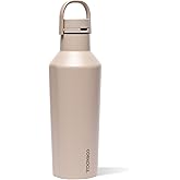 Corkcicle Classic Sport Canteen Insulated Water Bottle - Keeps Beverages Cold 25 Hours - Triple Insulated - Summer Drinkware Gift - Keeps Drinks Ice Cold - Leak-Proof Cap - 32 oz - Desert