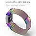 MoKo Fitbit Charge 2 Band, MoKo Milanese Loop Mesh Stainless Steel Bracelet Watch Strap + Connector for 2016 Fitbit Charge 2 Heart Rate + Fitness Wristband, Wrist Length 5.31