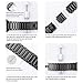 baozai Compatible with Apple Watch Band, Upgraded Stainless Steel Link Bracelet iWatch Band with Butterfly Clasp for Apple Watch Series 5/4/3/2/1, black