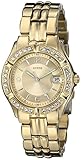 GUESS Women's U85110L1 Dazzling Sporty Mid-Size Gold-Tone Watch (Watch)