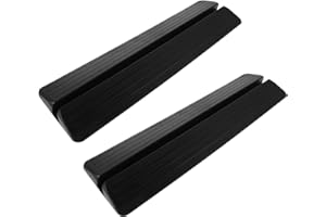 Amosfun Safety Gate Accessory Set 2pcs Baby Gate Support Feet Kick Plate Stairway Guardrail for Home and Pet Safety