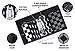 Rough Enough Canvas Big Travel Men Women Wallet Credit Card Holder Coin Purse Pouch Case Organizer with Zipper and Checkerboard Checker Pattern Black White for Outdoor Sport School Boys Girls