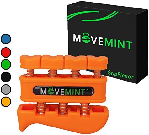 GripFlexor Finger Strengthener &amp; Hand Exerciser (Orange)
