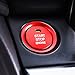 Thor-Ind Car Engine Start Stop Push Button Cover Trim and Surrounding Decorative Ring for 2 3 6 CX-3 CX-4 CX-5 CX-9 MX-5 Ignition Starter Switch Knob Decoration Sticker (Engine Button Trim -Red)