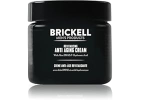 BRICKELL MEN'S PRODUCTS Brickell Men's Revitalizing Anti-Aging Cream For Men, Natural and Organic Anti Wrinkle Night Face Cream To Reduce Fine Lines and Wrinkles, 2 Ounce, Unscented