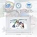 7-Inch Digital Photo Frame TFT LCD Screen with Auto- Play/Calendar/Clock Function, 800x480 High Resolution- Support 32GB SD Card (White)