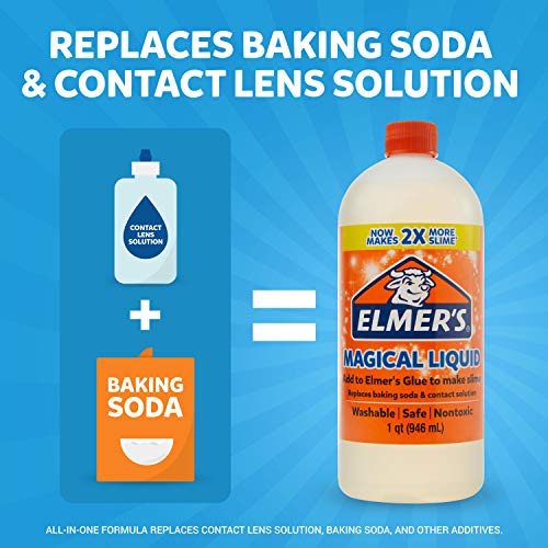 Elmer's Glue Magical Liquid Activator Solution, 1 Quart Slime Activator, Clear Pricepulse