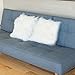 BLEUM CADE Set of 2 Faux Fur Throw Pillow Cover Super Soft Plush Throw Pillow Cover Cushion Case 18