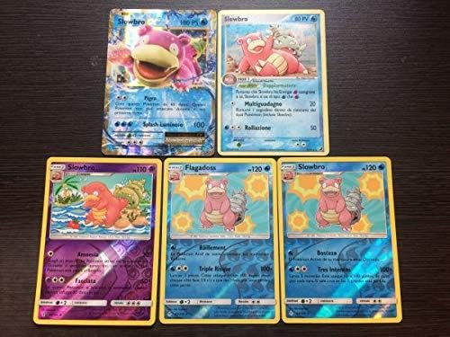 Amazon 3カ国語 ヤドラン 5枚組 イタリア語 フランス語 スペイン語 Rr ミラー ホロ リバースホロ 他言語 取り寄せ ポケカ ポケモンカード 英語版 おもちゃ おもちゃ