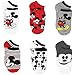 Mickey and Minnie Mouse 6 pack Socks (9-11 Womens (Shoe: 4-10), Mickey Black/White)