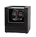 JQUEEN Automatic Watch Winder with Quiet Japanese Mabuchi Motor,Microfiber Leather,Acrylic Sheet,10 Adjustable Modes (Z-Black)