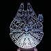 Multi-Colored 3D Millennnium Falcon Light Star Wars Wood Mood Lamp Lighting Gadget