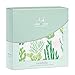 aden + anais Single Swaddle Baby Blanket, 100% Cotton Muslin, Large 47 X 47 inch, Cactus Blooms