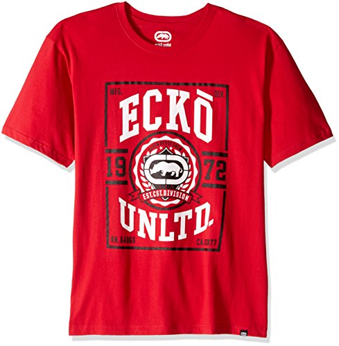 Ecko Unlimited Men's Big and Tall Short Sleeve T-Shirt, Courtside Red, 4XB