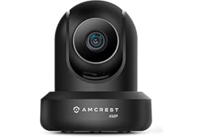 Amcrest 4MP ProHD Indoor WiFi, Security IP Camera with Pan/Tilt, Two-Way Audio, Night Vision, Remote Viewing, 4-Megapixel @30FPS, Wide 90° FOV, IP4M-1041B (Black)