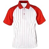 ililily Baseball Cool Fabric Lightweight striped mesh Jersey Polo Collar Tshirts