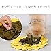 Liakk Snuffle Mat for Dogs, Dog Feeding Mat, Dog Puzzle Toys, for Encourgaing Natural Foraging Skills for Cats Dogs (Sunflower) (A)
