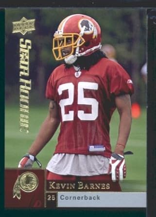 Kevin Barnes Rc Redskins Rc Rookie Card 2009 Upper Deck Nfl