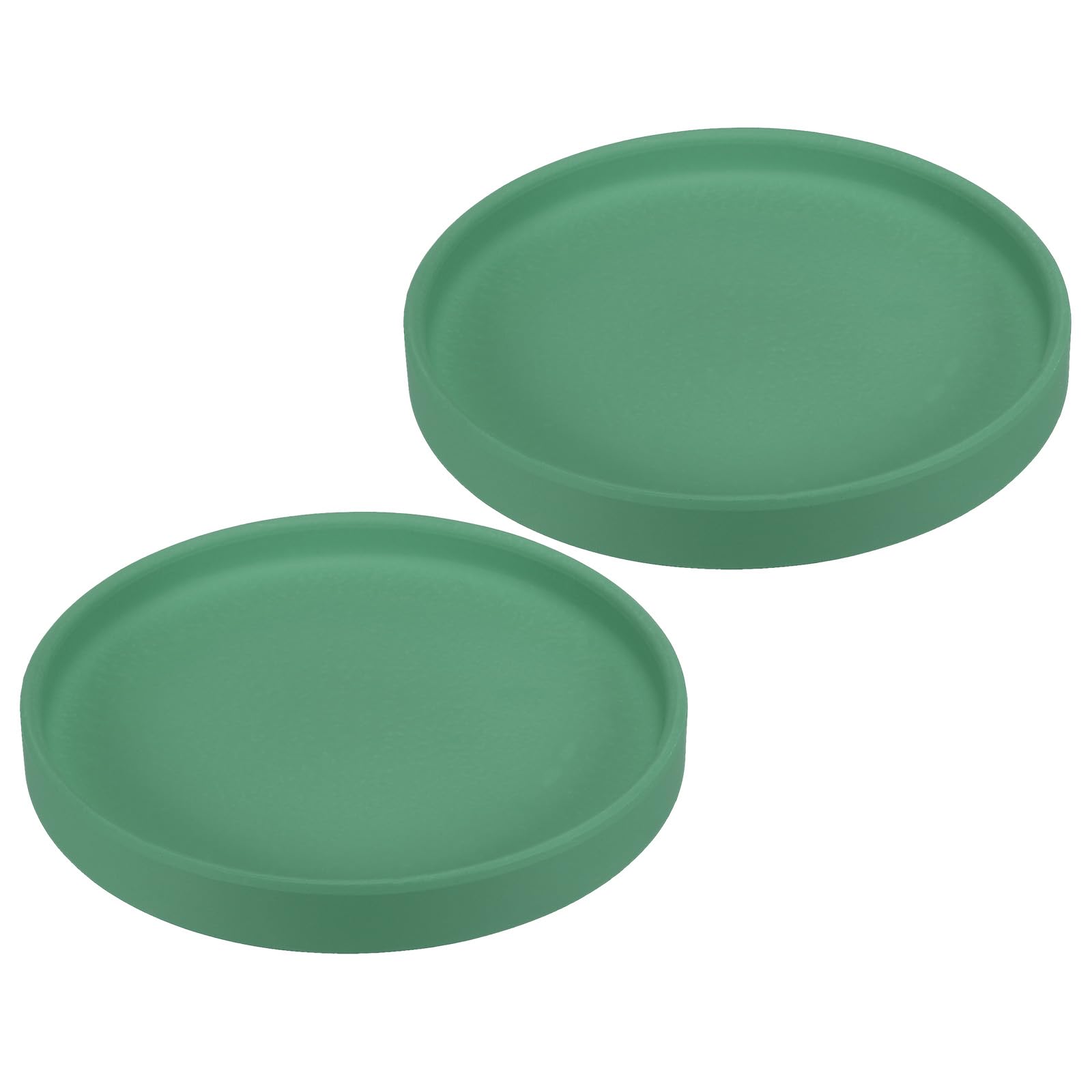 PATIKIL 6 Inch Round Ceramic Plant Saucer, 2 Pack Plant Saucer Tray Flower Planter Drip Tray for Indoors Outdoors Patio Balcony, Teal