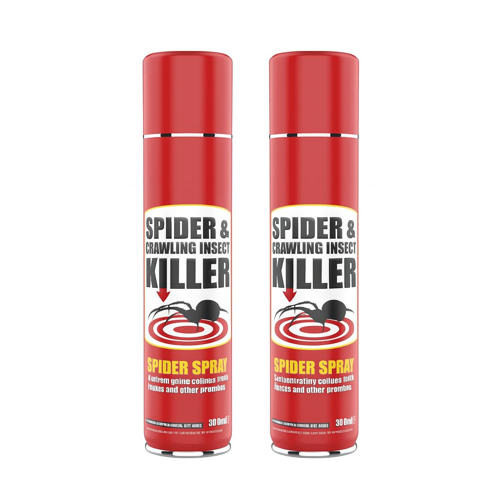 Spider Killer Spray 300 ml - Fast-Acting Crawling Insect Control, Home & Office (Pack of 2)