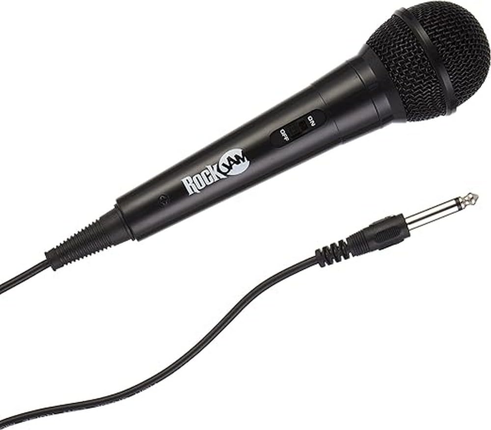 RockJam Karaoke Microphone with 3 Metre Cable