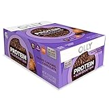 OLLY Protein Bar, 12g Plant Protein, Salted Caramel Chocolate, 1.6 oz Bars, Pack of 8, Packaging May Vary