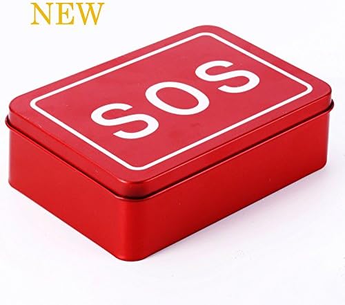 STMAN Survival Kit 6 in 1 Outdoor Emergency SOS Survival Tool Wilderness/Hiking / Camping - Wire Saw, Emergency Blanket, Multi-Purpose Pliers, Flintstone, First Aid Sticker, First Aid Whistle