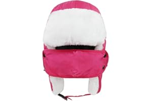 IPENNY Kids Trapper Hat Children Warm Windproof Winter Hat with Earflaps Cover for Face