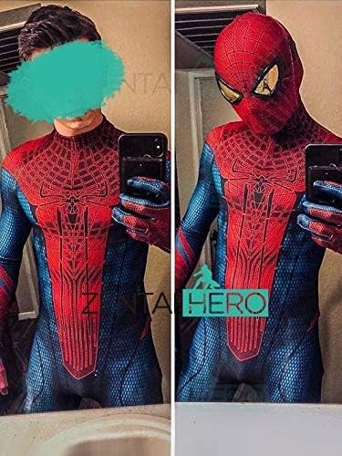 Amazon 新品amazing Spider Man Cosplay 全身タイツ アメイジング スパイダーマン3dプリント レンズつき コスチューム 変装 仮装 コスプレ 仮装 通販