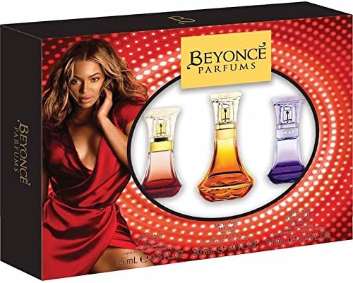 Beyonce Parfums Coffret 3 Piece Gift Set Include Heat, Heat Rush, and Midnight Heat