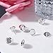 NBEADS 500 Pcs Silver Color Brass Ear Stud Components Bezel Settings Blank Peg & Post Earring Findings for DIY Earring Making, Lead Free & Cadmium Free & Nickel Free