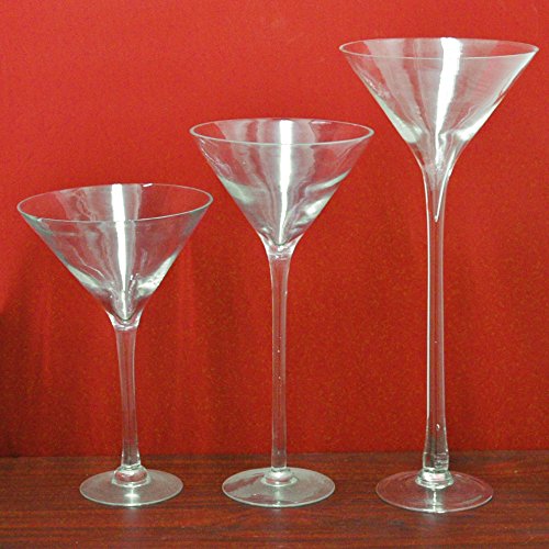 Party Spin Firefly Giant Martini Glass Vase, 23inch, 2