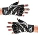 Achieve Fit Weightlifting Gloves - Leather Palm for Fitness savvy Men & Women, Firm Control & Comfort for Weight Lifting, Powerlifting, Crossfit Training (Pair) (Gray, XL, with Wrist Wraps)